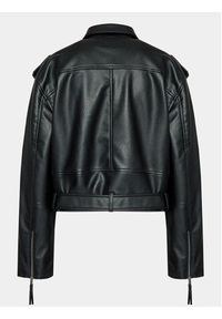 Gina Tricot Kurtka z imitacji skóry 20504 Czarny Regular Fit. Kolor: czarny. Materiał: skóra #3