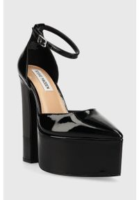 Steve Madden szpilki Prompt kolor czarny na słupku SM11002597. Zapięcie: klamry. Kolor: czarny. Obcas: na słupku. Wysokość obcasa: średni #4