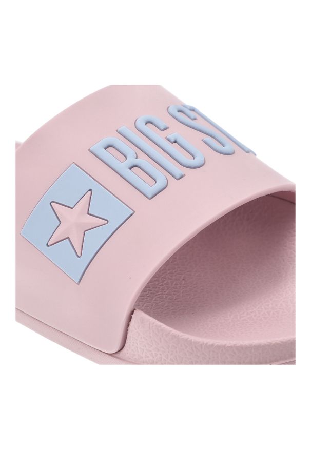 Big-Star - Różowe Klapki Big Star Wygodne Basenowe Obuwie Damskie. Okazja: do domu, na spacer, na co dzień. Kolor: różowy. Sezon: lato. Styl: casual