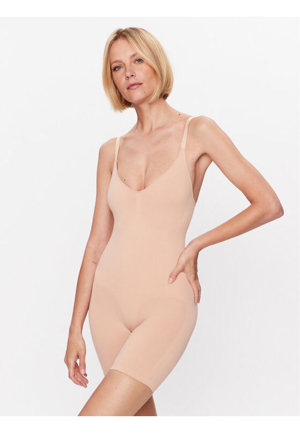 Hunkemöller Kombinezon modelujący Smls 202138 Beżowy. Kolor: beżowy. Materiał: syntetyk