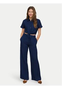only - ONLY Koszula Leoni 15367290 Granatowy Regular Fit. Kolor: niebieski. Materiał: bawełna #4