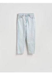 Reserved - Jeansy mom fit - niebieski. Kolor: niebieski