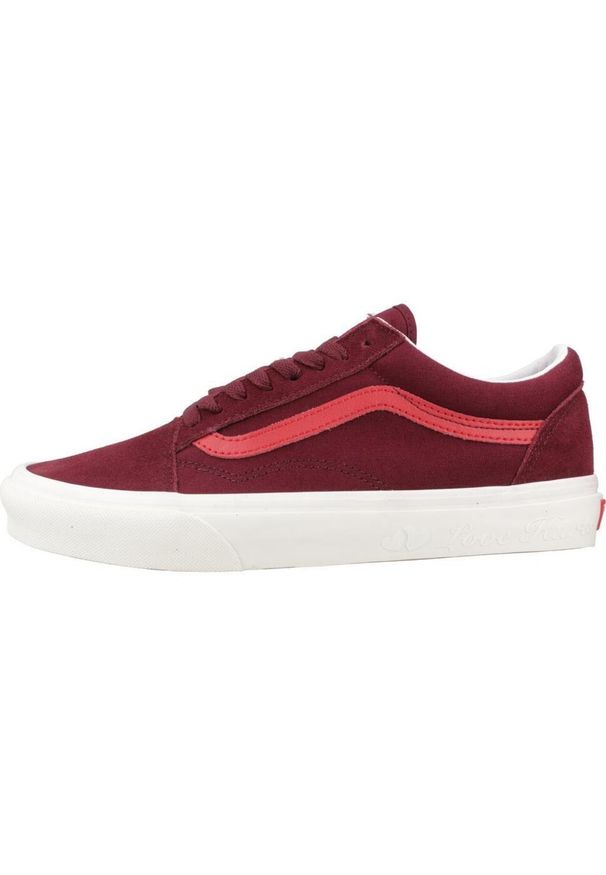 Vans - Buty VANS UA OLD SKOOL Bordeaux. Kolor: czerwony. Materiał: tkanina. Model: Vans Old Skool