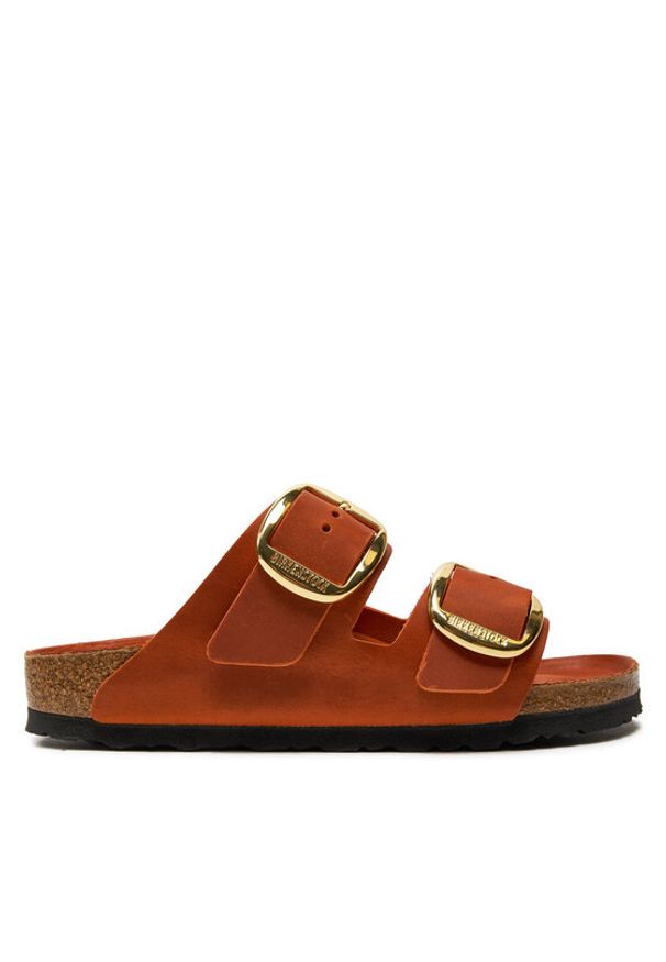 Birkenstock Klapki Arizona 1026661 Pomarańczowy. Kolor: pomarańczowy. Materiał: skóra