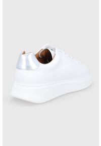 BOSS - Boss Buty skórzane Bulton kolor biały. Nosek buta: okrągły. Zapięcie: sznurówki. Kolor: biały. Materiał: skóra #2