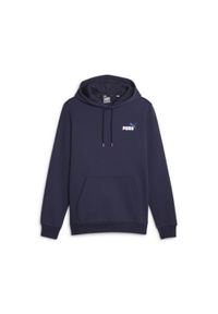 Bluza męska Puma ESS+ 2 Col Small Logo Hoodie FL. Typ kołnierza: kaptur. Kolor: niebieski