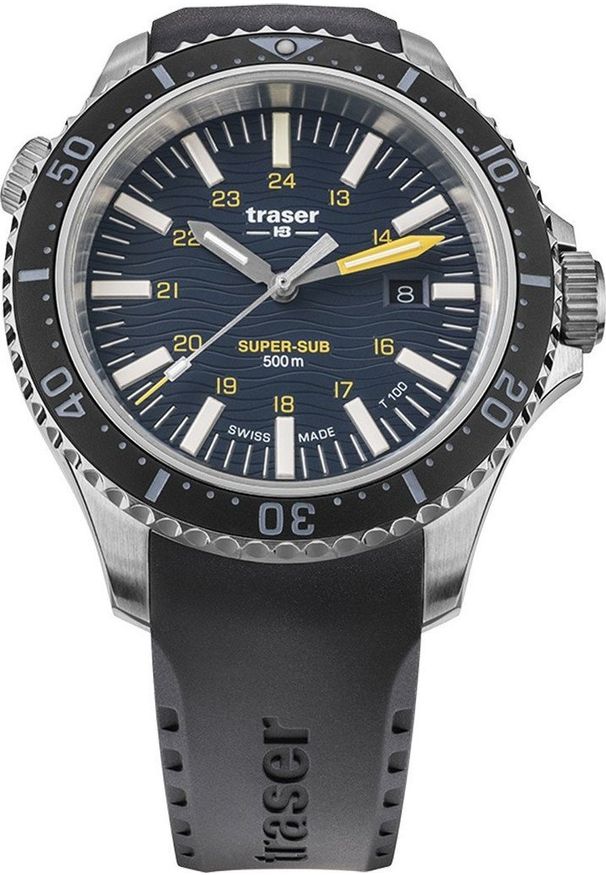 Zegarek Traser Zegarek męski Traser TS-109371 czarny. Kolor: czarny