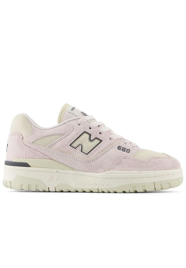 Buty damskie New Balance BBW550RC - różowe. Okazja: na co dzień. Kolor: różowy. Materiał: materiał, skóra, syntetyk. Szerokość cholewki: normalna. Wzór: nadruk, motyw zwierzęcy