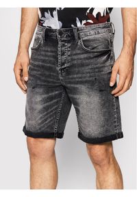 Only & Sons Szorty jeansowe Avi 22020784 Szary Regular Fit. Kolor: szary. Materiał: bawełna