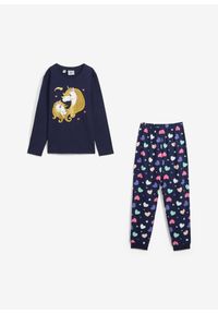 bonprix - Piżama z czystej bawełny organicznej (2 części). Kolor: niebieski. Materiał: bawełna #3