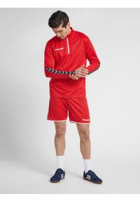 Hummel bluza sportowa na trening hml Authentic Half Zip Sweatshirt. Kolor: czerwony, różowy, wielokolorowy. Materiał: materiał. Sport: fitness