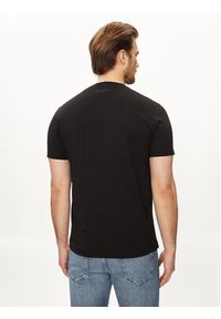 Karl Lagerfeld - KARL LAGERFELD T-Shirt 755063 542241 Czarny Regular Fit. Typ kołnierza: dekolt w karo. Kolor: czarny. Materiał: bawełna #3