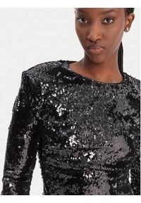Guess Sukienka koktajlowa W6RK52 KD020 Czarny Regular Fit. Kolor: czarny. Materiał: syntetyk. Styl: wizytowy #4