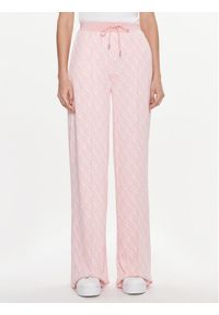Guess Spodnie materiałowe V4RB11 KC2X2 Różowy Straight Leg. Kolor: różowy. Materiał: syntetyk