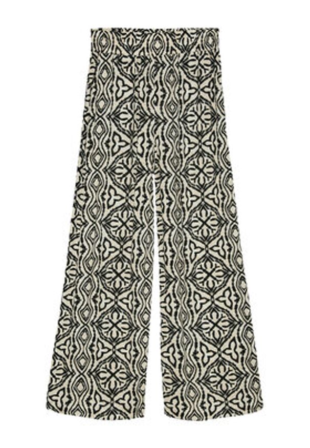 Vero Moda Spodnie materiałowe Menny 10282478 Beżowy Wide Leg. Kolor: beżowy. Materiał: wiskoza