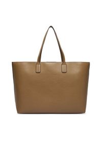 TOMMY HILFIGER - Tommy Hilfiger Torebka Th Icon Tote AW0AW18173 Brązowy. Kolor: brązowy. Materiał: skórzane #3