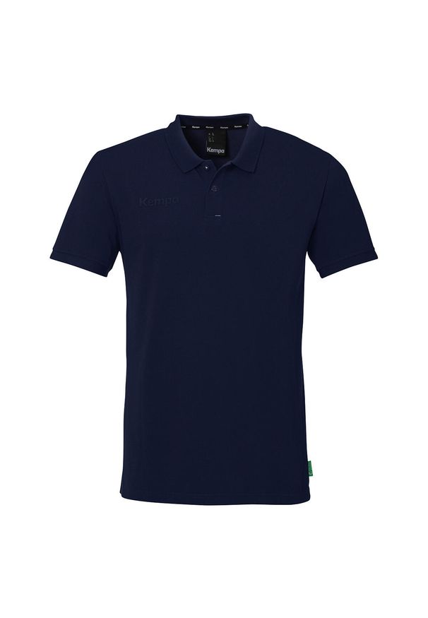 KEMPA - Koszulka polo dla dzieci Kempa Prime. Typ kołnierza: polo. Kolor: niebieski, czarny, biały, wielokolorowy. Wzór: haft, napisy. Styl: sportowy