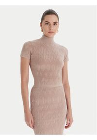 Marciano Guess Sweter 5BGR05 5661Z Beżowy Regular Fit. Kolor: beżowy. Materiał: syntetyk