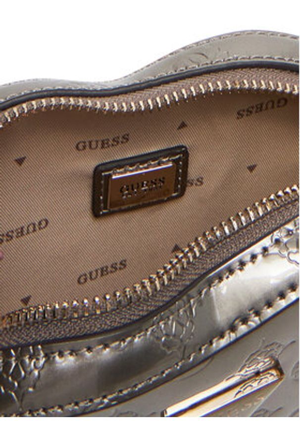 Guess Torebka HWTV94 96770 Srebrny. Kolor: srebrny. Materiał: skórzane