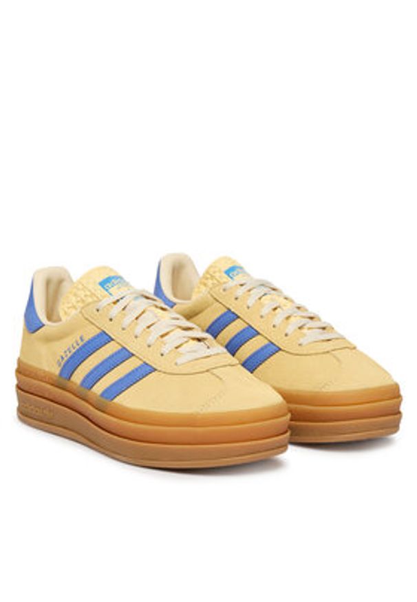 Adidas - adidas Sneakersy Gazelle Bold J IH6457 Beżowy. Kolor: beżowy. Materiał: skóra, zamsz. Model: Adidas Gazelle