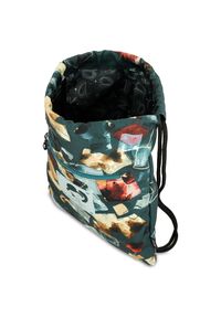 Zielony Worek Anekke Modny Plecak Damski. Kolor: zielony. Wzór: aplikacja, geometria. Styl: casual, elegancki #6