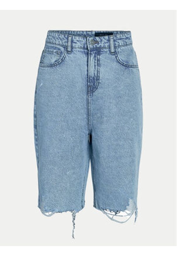 Noisy may - Noisy May Szorty jeansowe Jytte 27030816 Niebieski Straight Fit. Kolor: niebieski. Materiał: bawełna