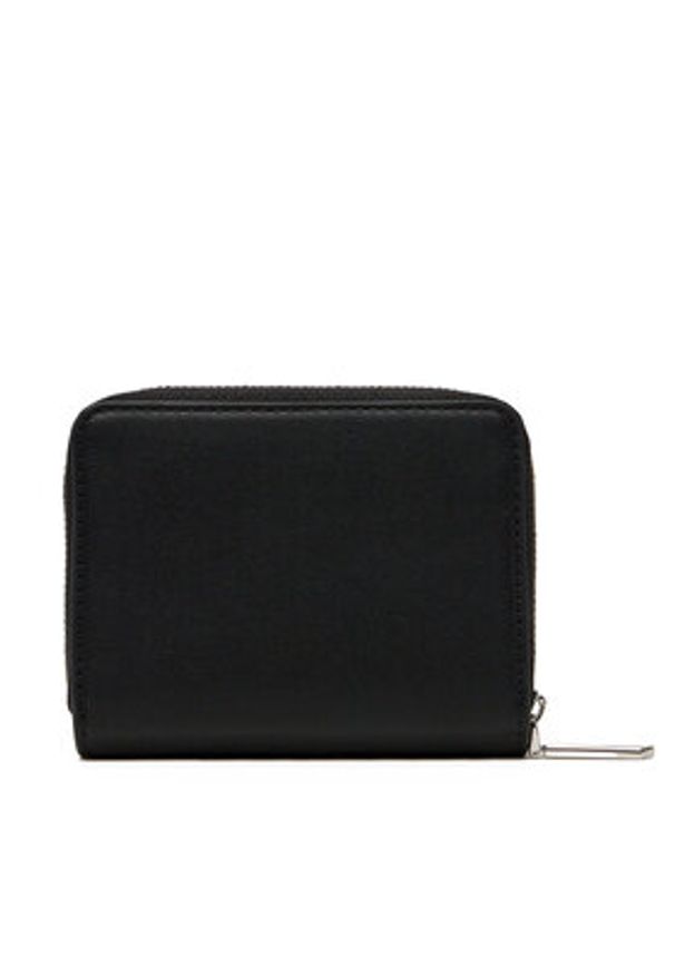 Calvin Klein Portfel damski Ck Must Md Zip Around W/Flap LV04F1029G Czarny. Kolor: czarny. Materiał: skóra