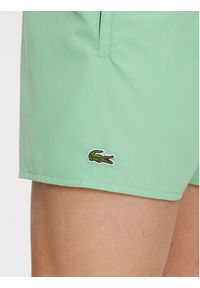Lacoste Szorty kąpielowe MH6270 Zielony Regular Fit. Kolor: zielony. Materiał: syntetyk #4