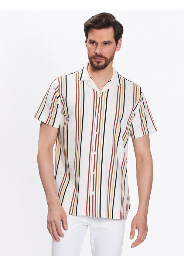 INDICODE Koszula Mulle 20-350 Écru Regular Fit. Kolor: kremowy. Materiał: bawełna
