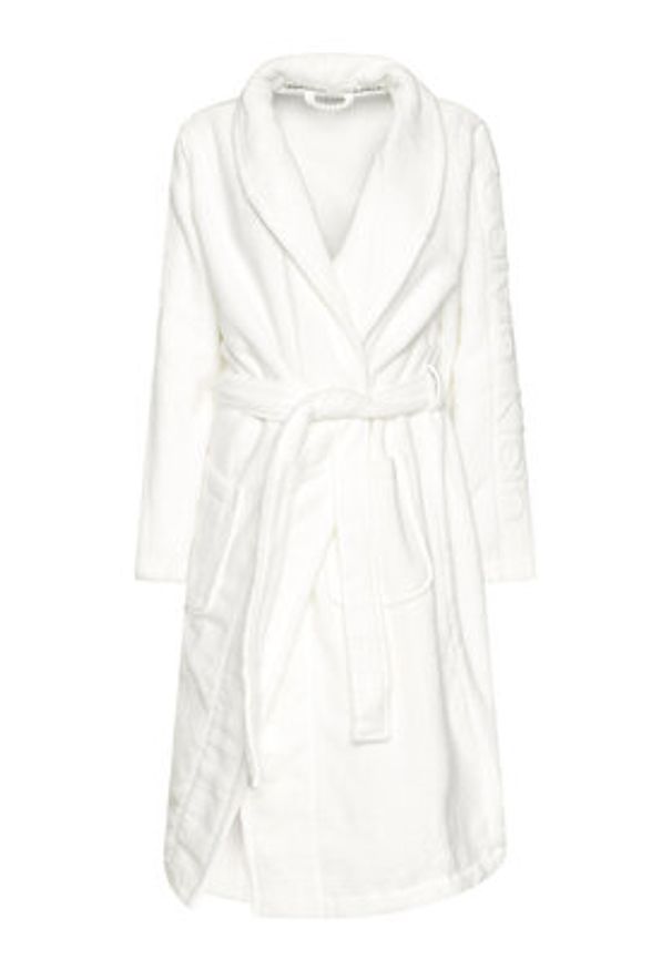 Calvin Klein Underwear Szlafrok Robe 000EW1159E Biały. Kolor: biały. Materiał: bawełna