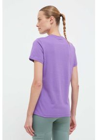 Helly Hansen t-shirt bawełniany kolor fioletowy 34112-001. Okazja: na co dzień. Kolor: fioletowy. Materiał: bawełna. Wzór: nadruk. Styl: casual #4
