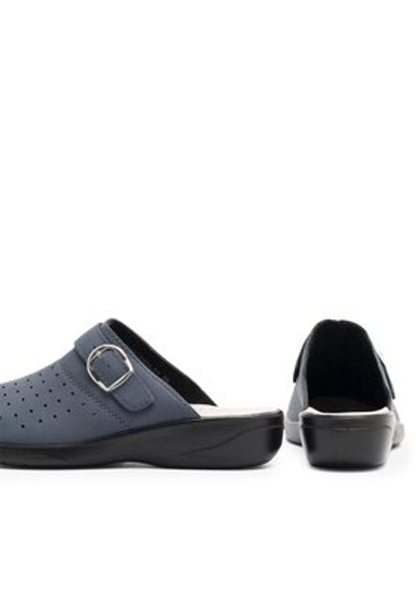 Clara Barson Klapki WS010904-01 Granatowy. Kolor: niebieski