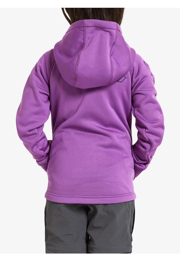Bluza z kapturem dziecięca Didriksons Hekto Full Zip. Typ kołnierza: kaptur. Kolor: fioletowy