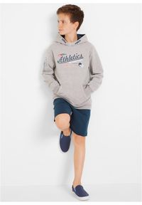 bonprix - Bermudy dresowe z miękkiej mieszanki bawełny (2 pary). Kolor: szary. Materiał: bawełna, dresówka. Wzór: gładki. Styl: sportowy #3