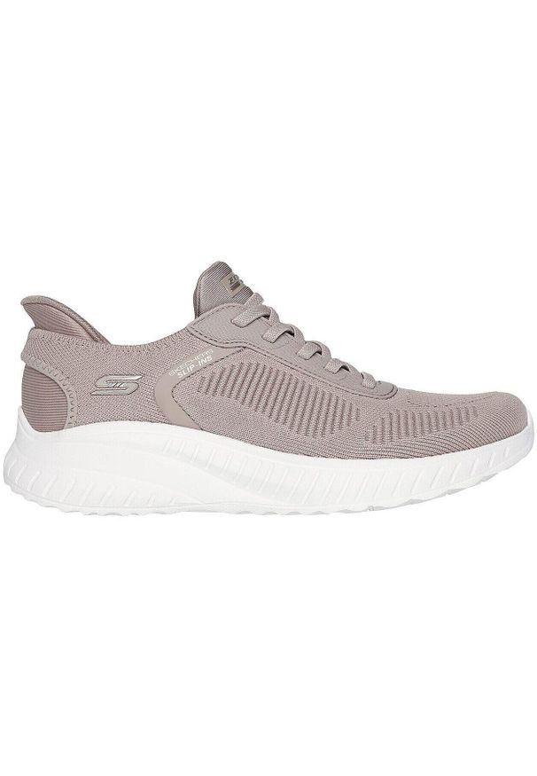 skechers - Adidasy Skechers Bobs Squad Chaos - C, Kobiety. Kolor: fioletowy. Materiał: materiał, syntetyk, tkanina