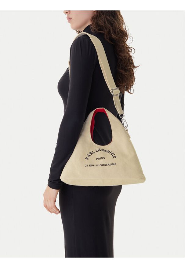 Karl Lagerfeld - KARL LAGERFELD Torebka B1W50016 Beżowy. Kolor: beżowy