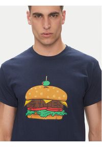 Etnies T-Shirt Burger 4130004128 Granatowy Regular Fit. Kolor: niebieski. Materiał: bawełna #3