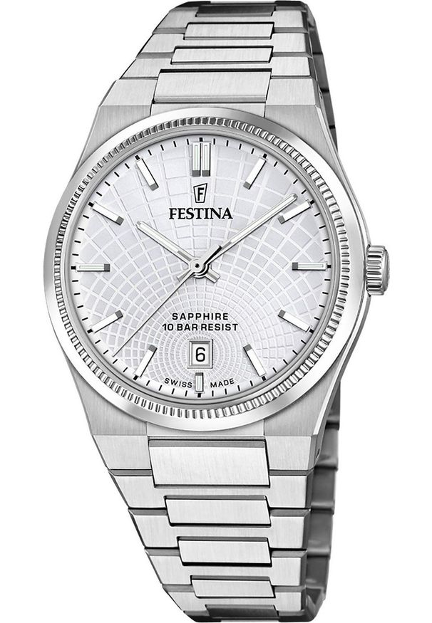 Zegarek męski Festina F20051-1 srebrny. Kolor: srebrny