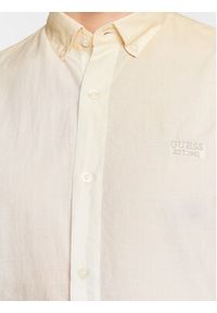 Guess Koszula M3GH65 WFDS1 Beżowy Regular Fit. Kolor: beżowy. Materiał: bawełna #3