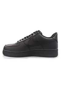Buty do chodzenia dla dzieci Nike Air Force 1 Low GS. Zapięcie: sznurówki. Kolor: czarny. Materiał: syntetyk, tkanina, materiał. Szerokość cholewki: normalna. Model: Nike Air Force. Sport: turystyka piesza