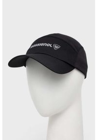 Rossignol czapka z daszkiem kolor czarny z nadrukiem. Kolor: czarny. Materiał: materiał. Wzór: nadruk #1