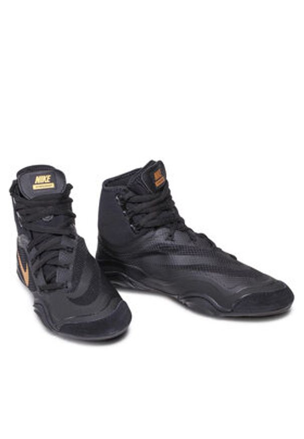 Nike Buty bokserskie Hypersweep 717175 001 Czarny. Kolor: czarny. Materiał: materiał