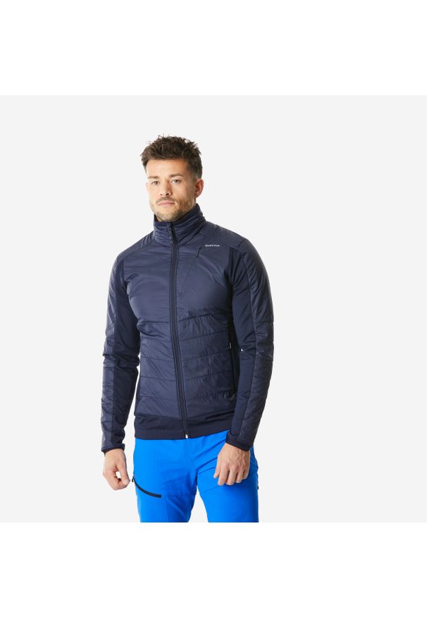 quechua - Polar turystyczny męski Quechua MH900 mountain. Kolor: niebieski. Materiał: polar. Sport: turystyka piesza