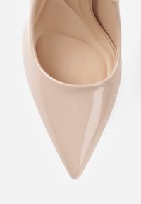 Born2be - Beżowe Szpilki VICES z Lakierowanym Efektem Jestiva. Okazja: na co dzień. Kolor: beżowy. Materiał: lakier. Obcas: na szpilce. Styl: casual, elegancki, klasyczny. Wysokość obcasa: wysoki #5