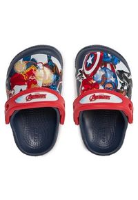 Crocs Klapki Fl Avengers Patch Clog T Clog 207068 Granatowy. Kolor: niebieski. Wzór: motyw z bajki