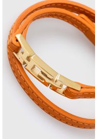 Guess bransoletka skórzana damska. Kolor: pomarańczowy #2