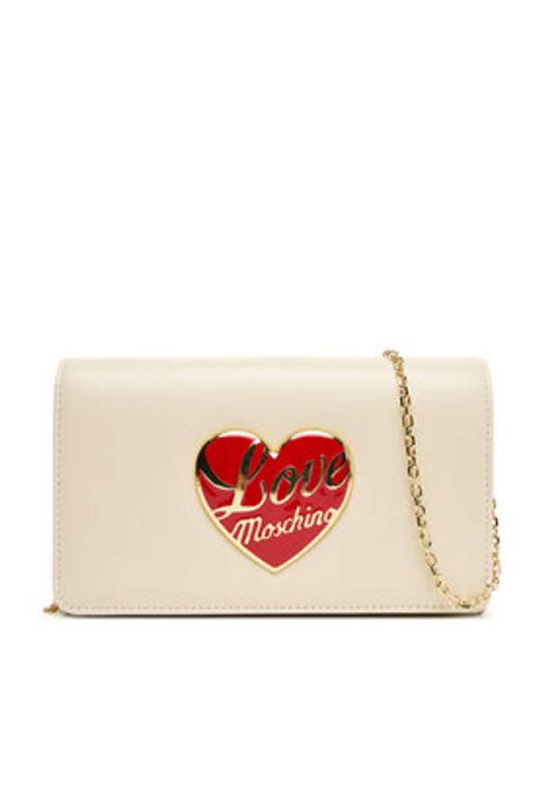 Love Moschino - LOVE MOSCHINO Torebka JC4186PP1NLP0110 Écru. Materiał: skórzane