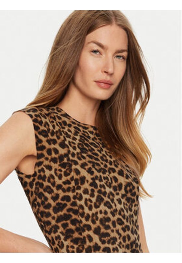 NORMA KAMALI Kombinezon KK422JPL045438 Brązowy Slim Fit. Kolor: brązowy. Materiał: syntetyk