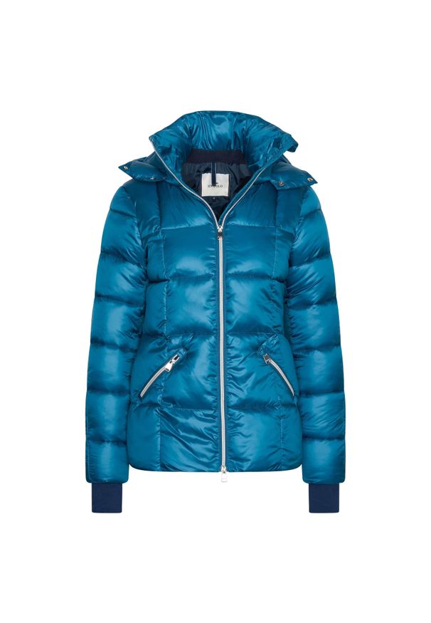 HV POLO - Damska kurtka puchowa HV Polo Chrissy. Typ kołnierza: polo. Kolor: niebieski. Materiał: puch. Sezon: zima