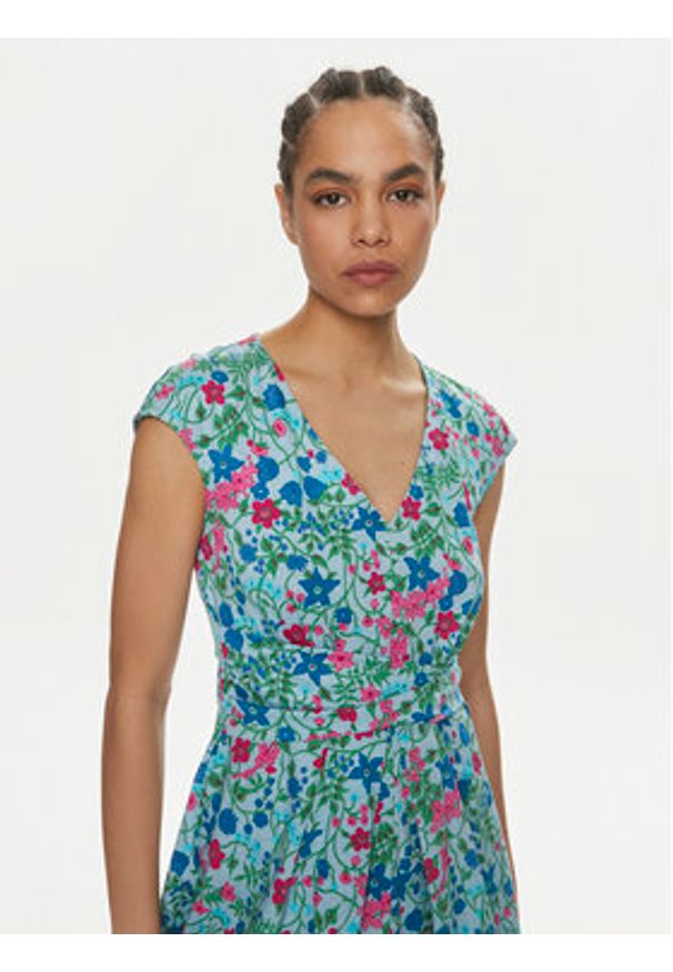 Weekend Max Mara Sukienka codzienna Vicino 2415621042 Kolorowy Regular Fit. Okazja: na co dzień. Materiał: bawełna. Wzór: kolorowy. Typ sukienki: proste. Styl: casual